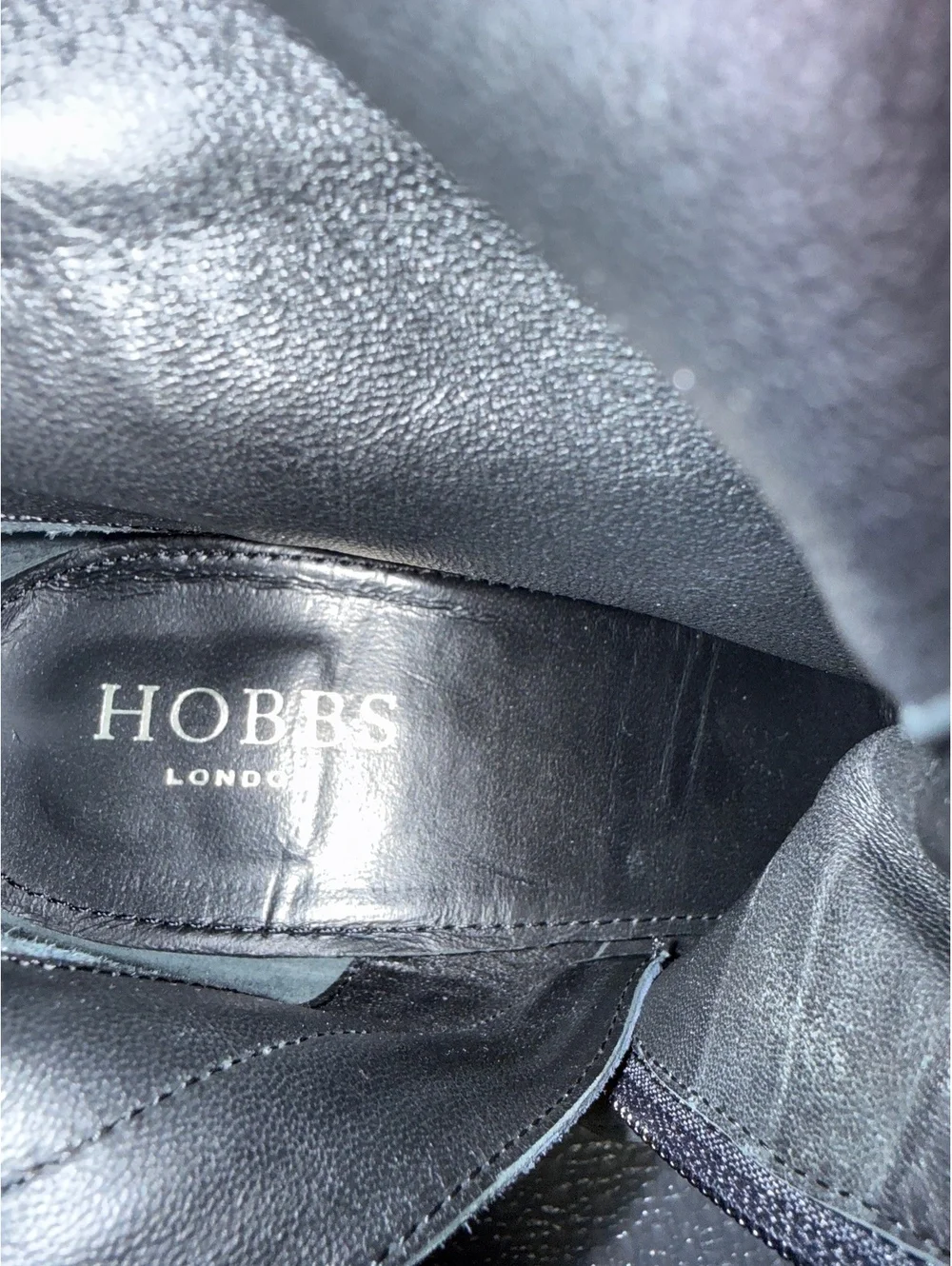 Hobbs London Navy Suede Pointed Toe Ankle Boots EU 40 US 9